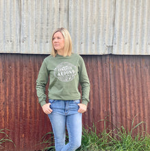 Load image into Gallery viewer, Cowboyin&#39; Around Long Sleeve - Military Green