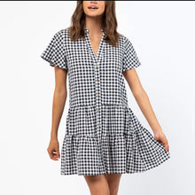 Load image into Gallery viewer, Lexi Gingham Dress - Black